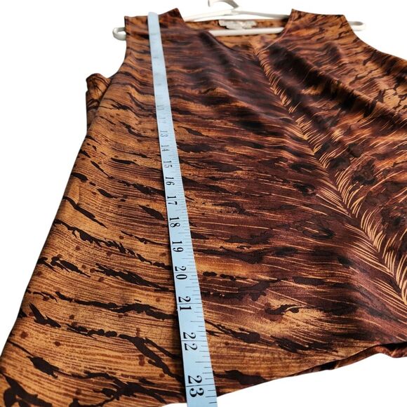 Doncaster Silk Top Size 12 Animal Print Lightweight Tank Top - Picture 6 of 7
